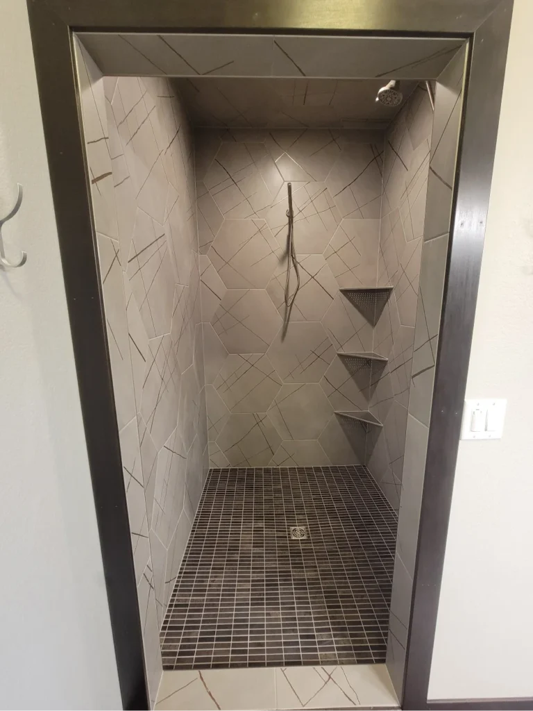 Modern Shower Tile Transformation After