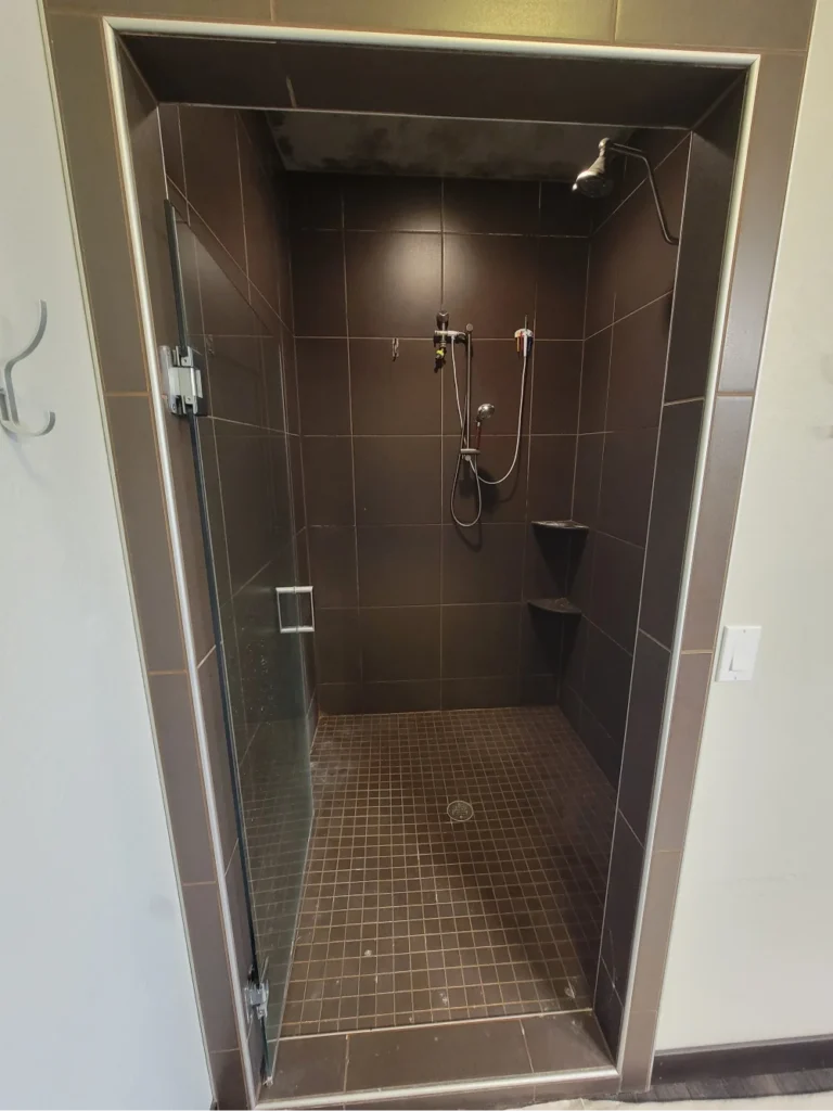 Modern Shower Tile Transformation Before